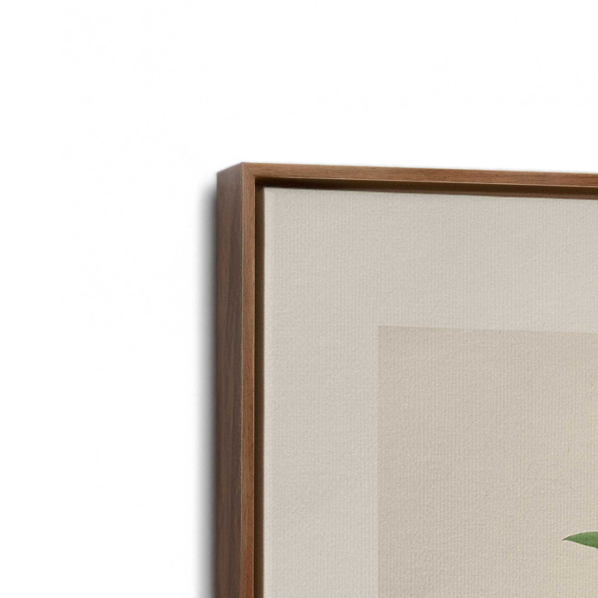 [Color:Walnut], Picture of art in a Walnut frame at an angle