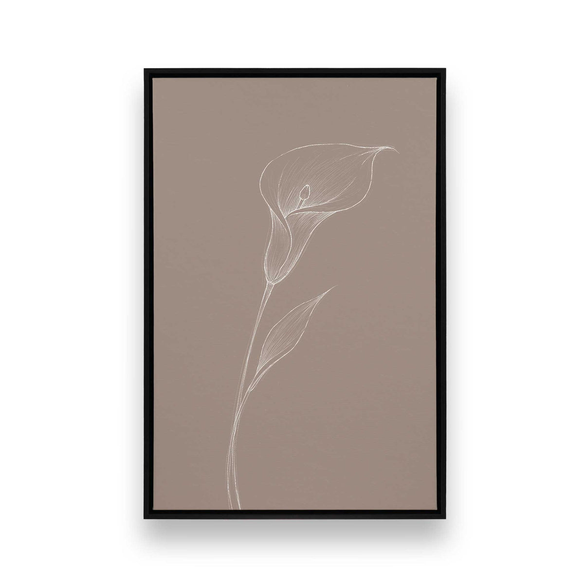 [Color:Satin Black], Picture of art in a Satin Black frame