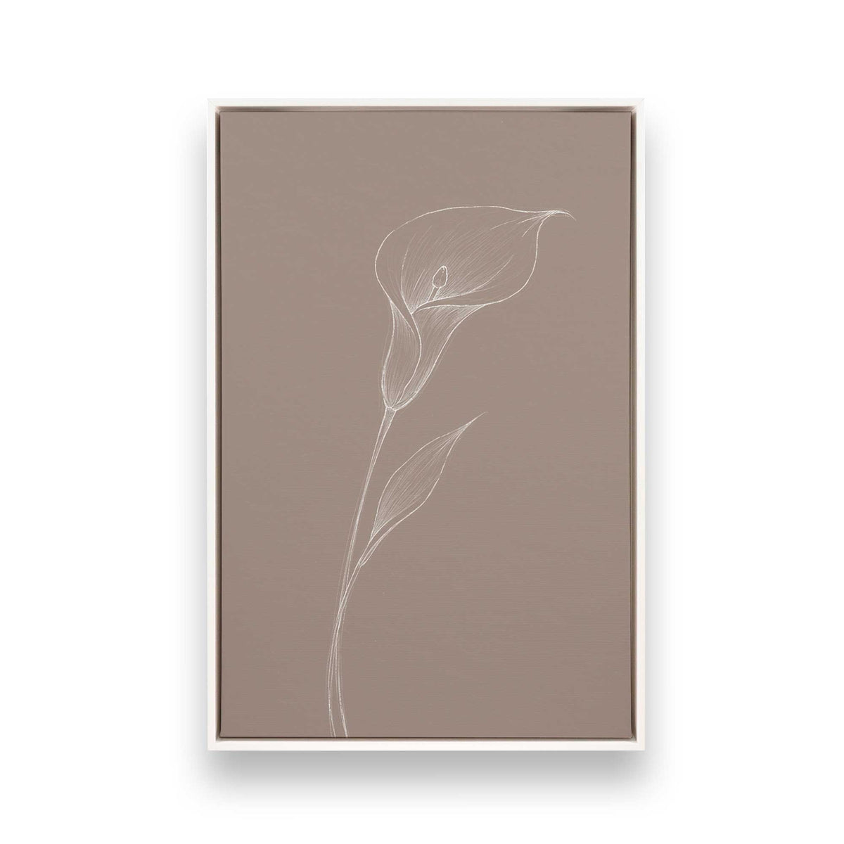 [Color:Opaque White], Picture of art in a White frame