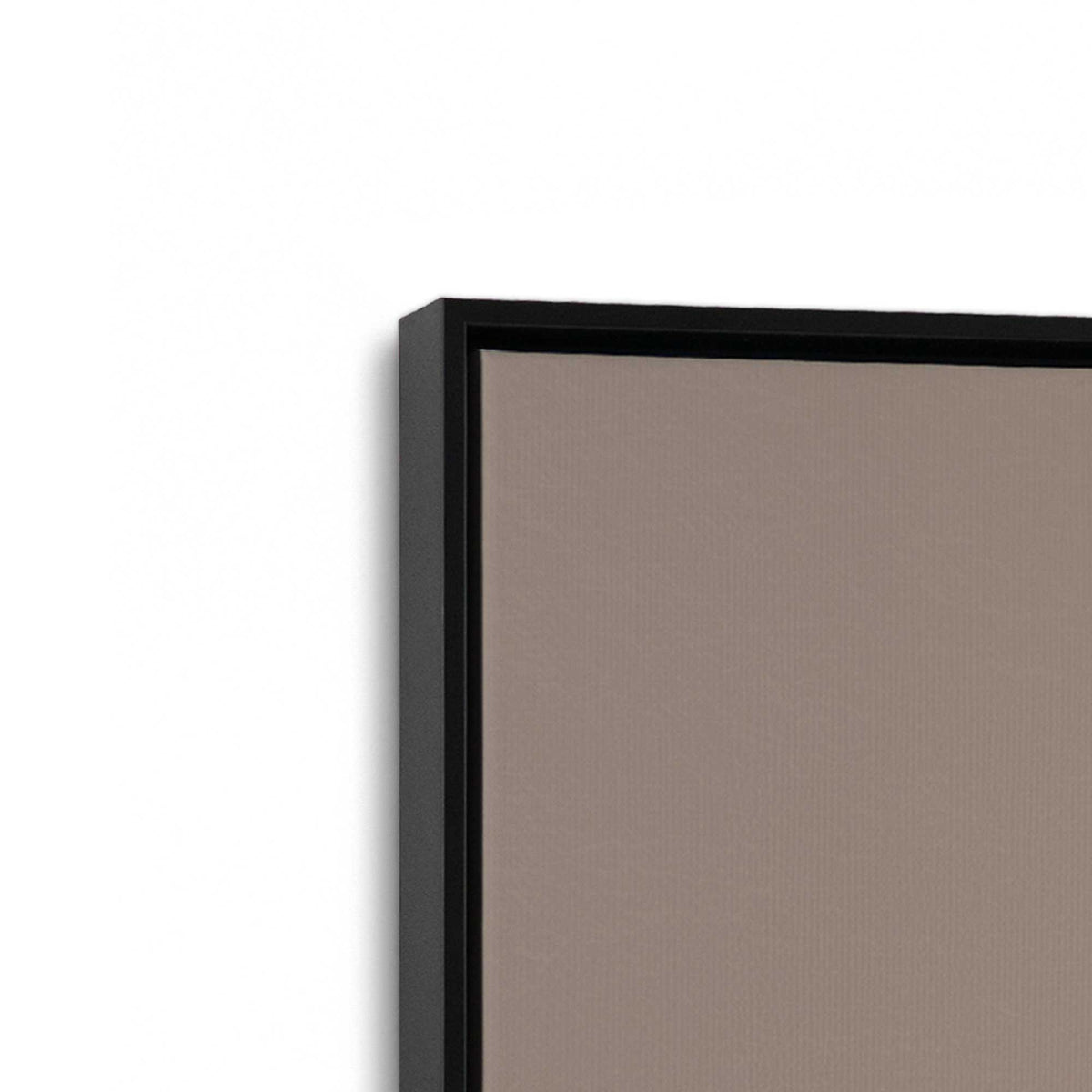 [Color:Satin Black], Picture of art in a Satin Black frame at an angle