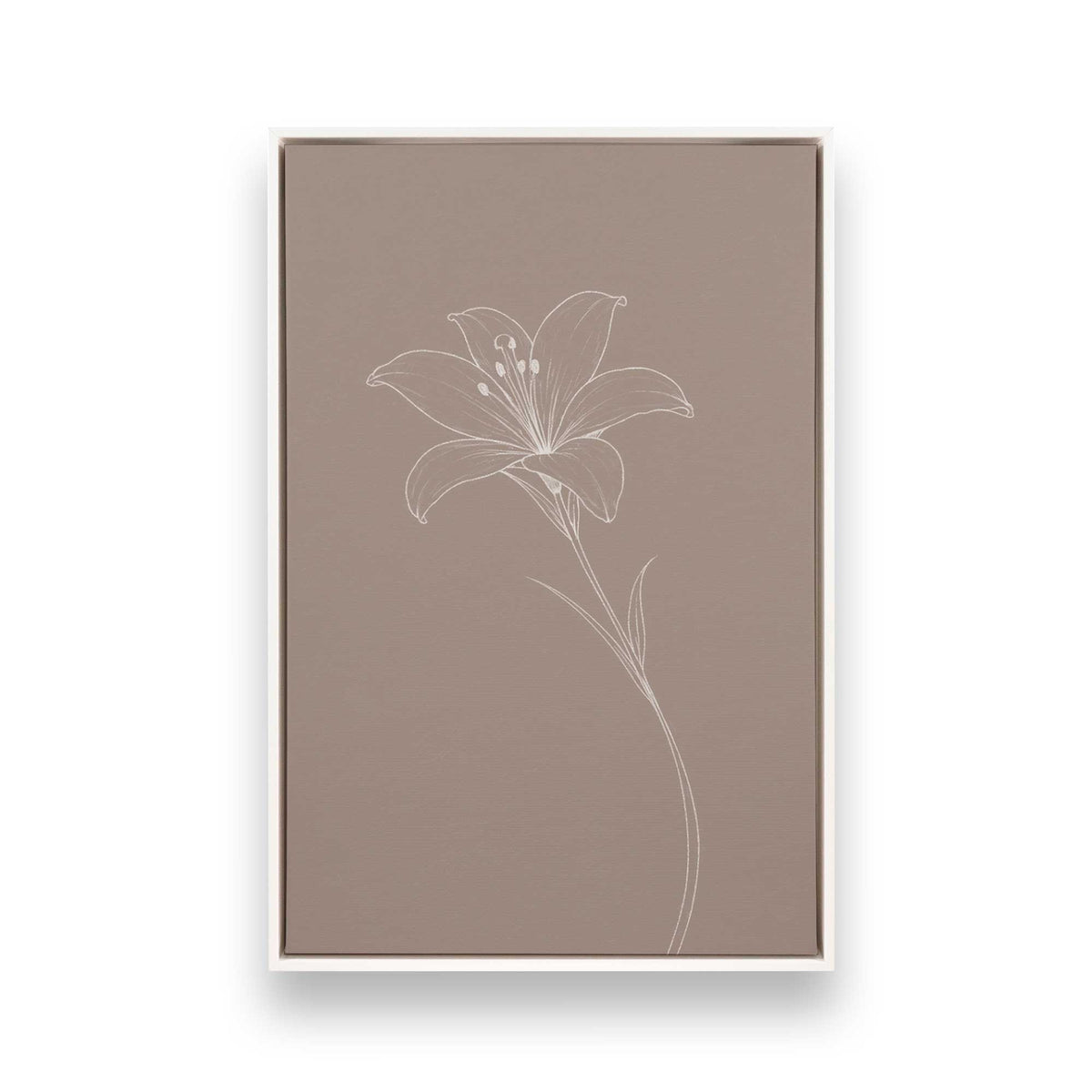 [Color:Opaque White], Picture of art in a White frame