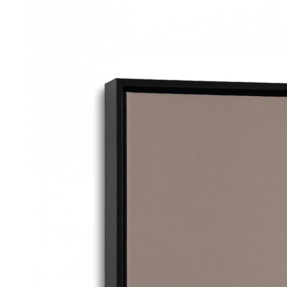 [Color:Satin Black], Picture of art in a Satin Black frame at an angle