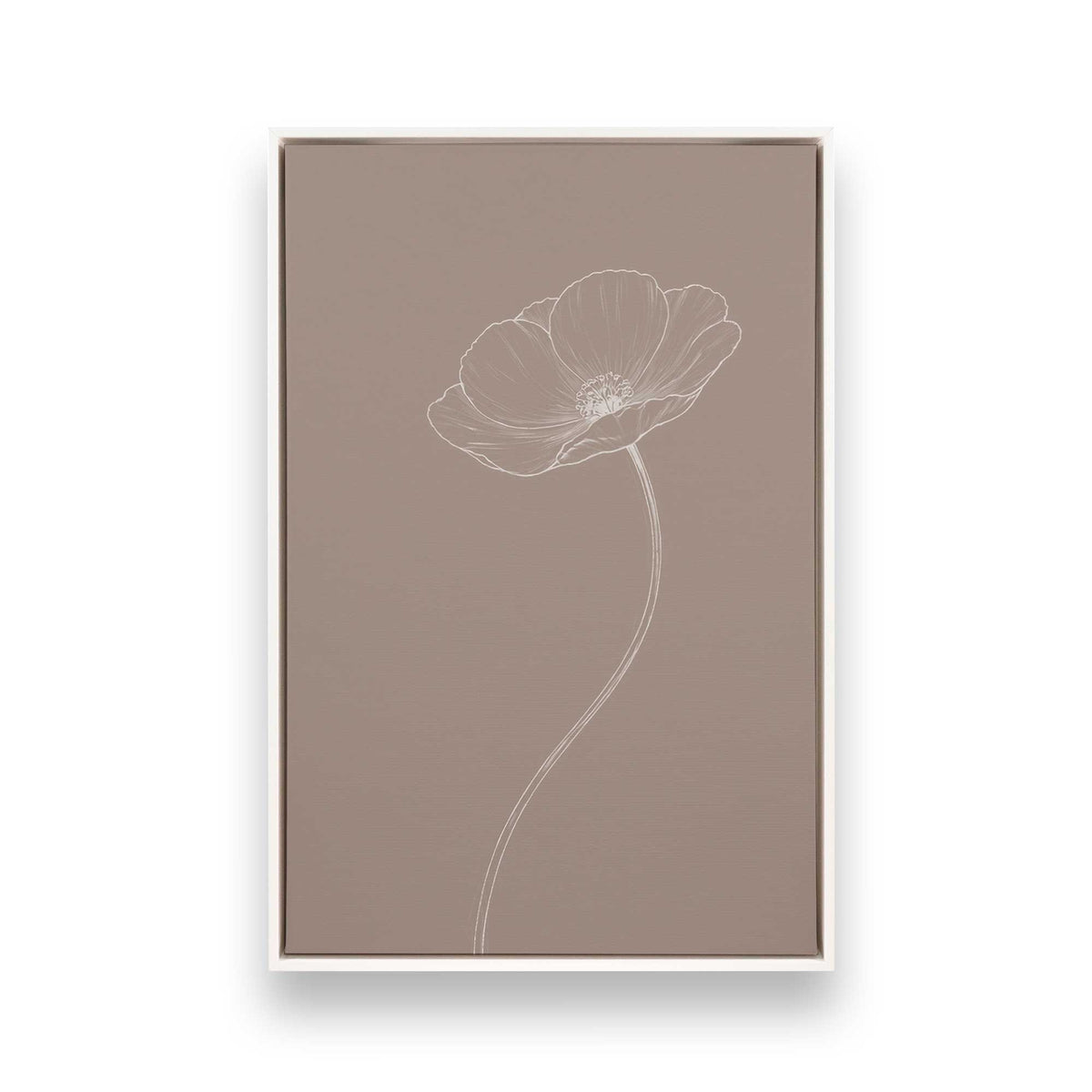 [Color:Opaque White], Picture of art in a White frame