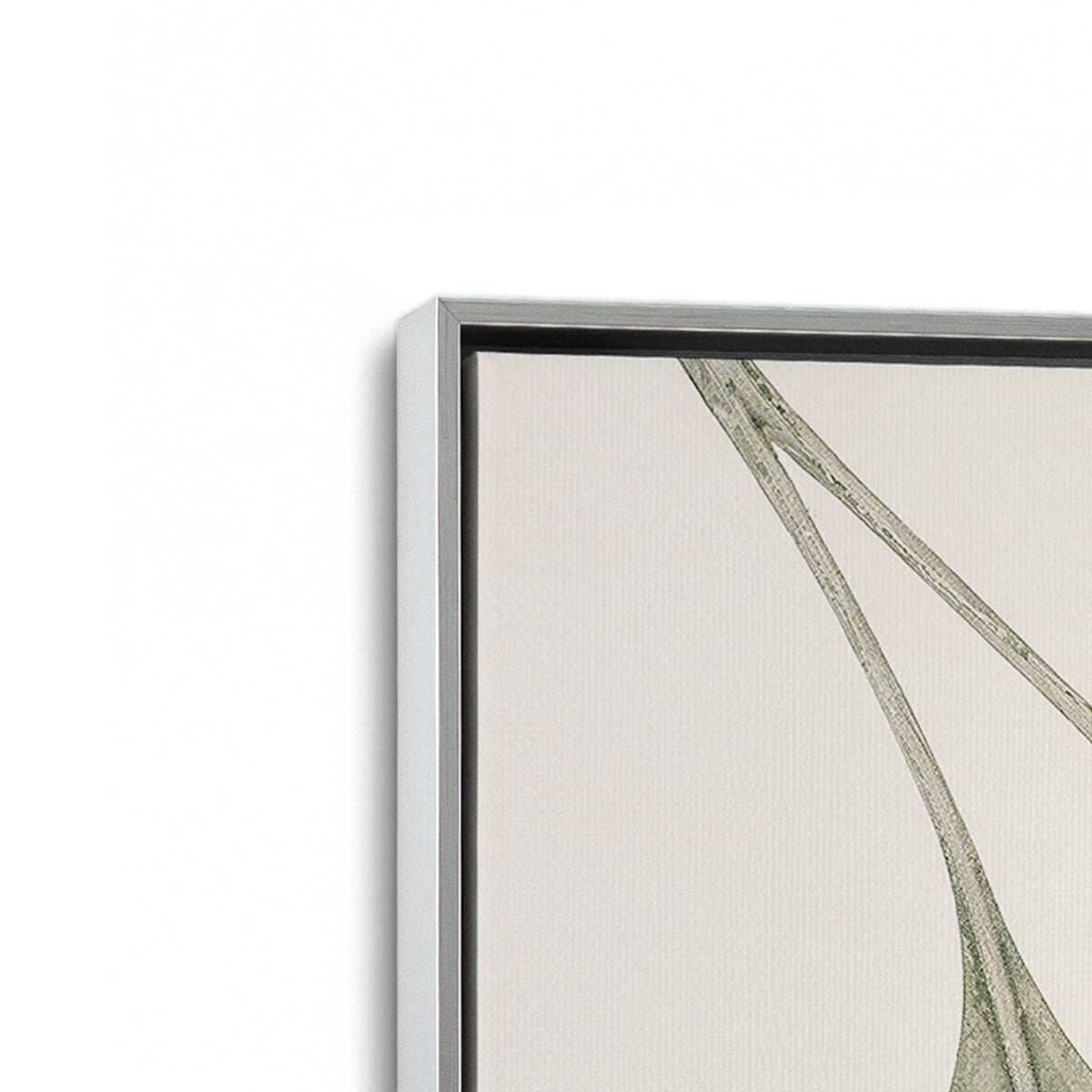 [Color:Polished Chrome], Picture of art in a Polished Chrome frame at an angle