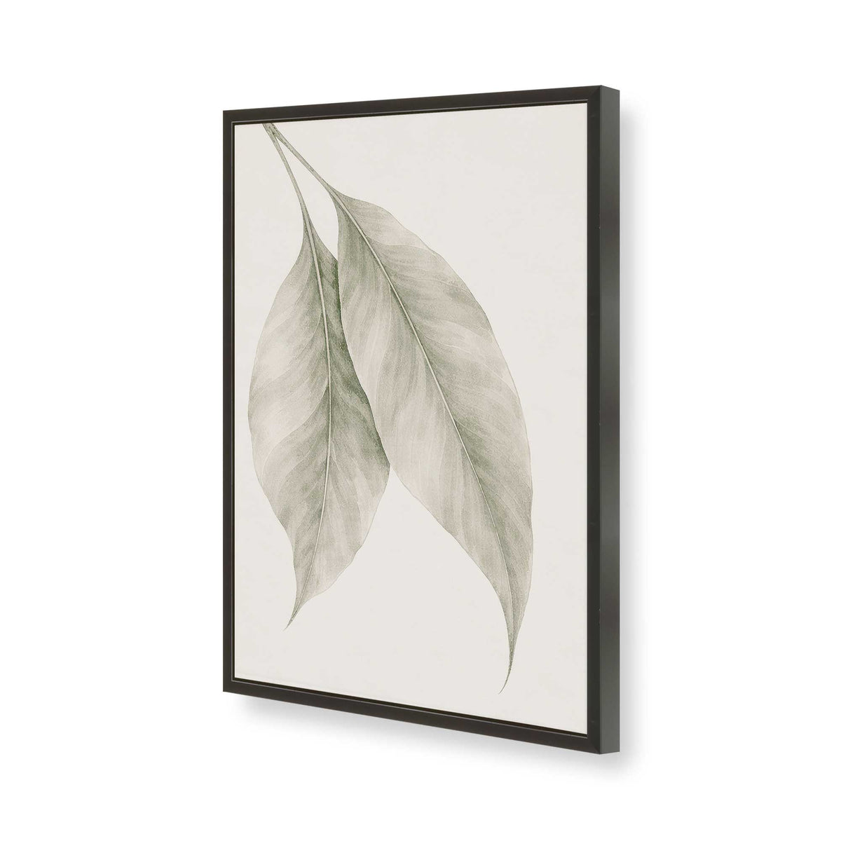 [Color:Satin Black], Picture of art in a Polished Chrome frame of the corner