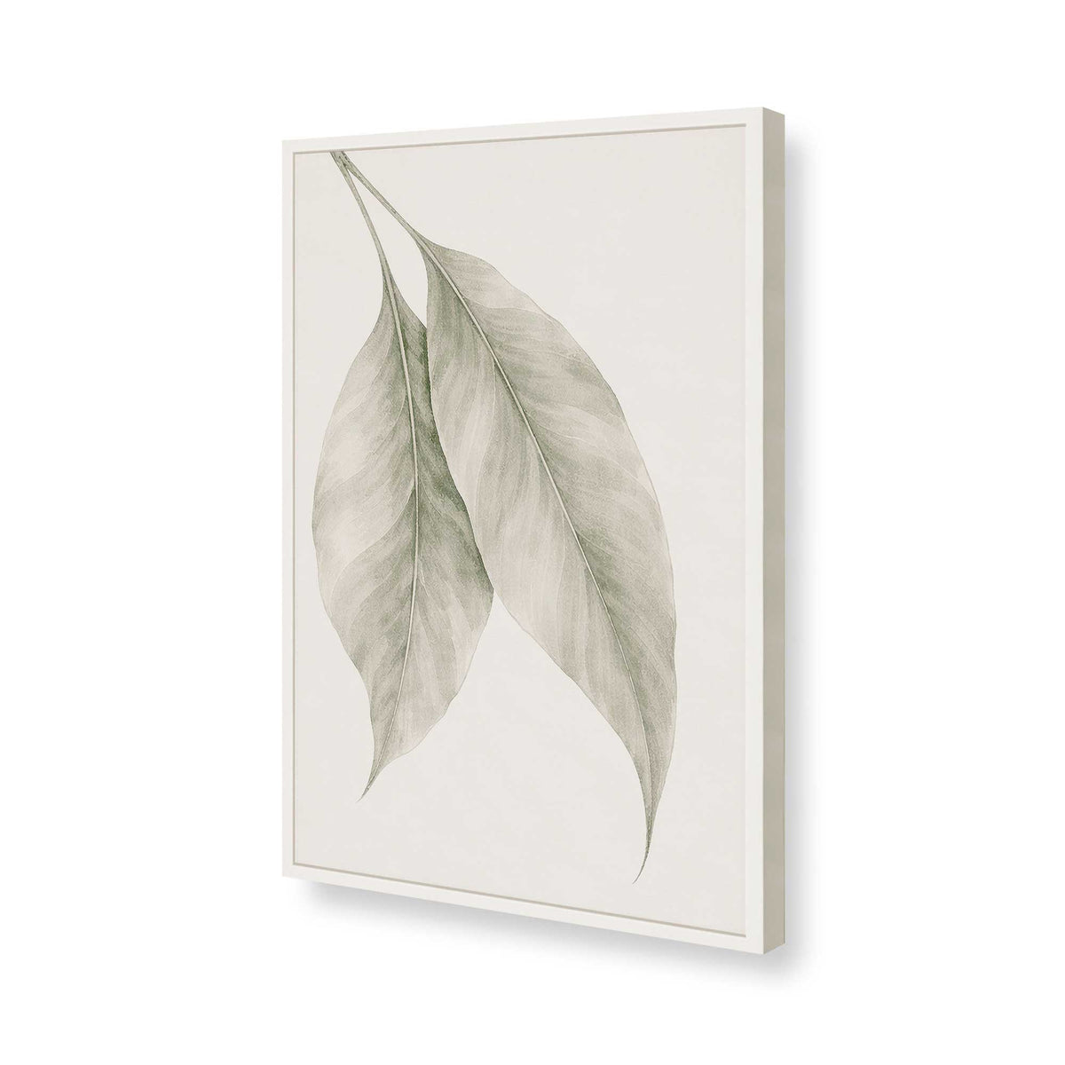 [Color:Opaque White], Picture of art in a Polished Chrome frame of the corner