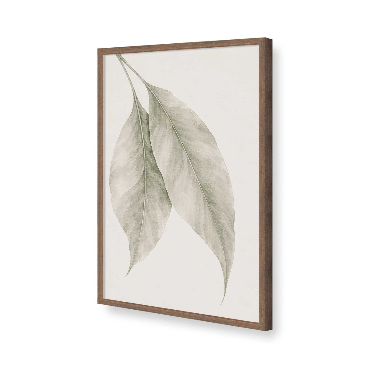 [Color:Walnut], Picture of art in a Polished Chrome frame of the corner