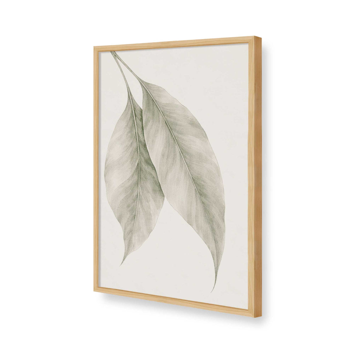 [Color:American Maple], Picture of art in a Polished Chrome frame of the corner