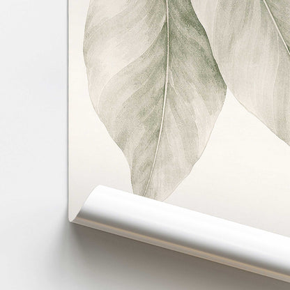 Two Leaves Resting Print