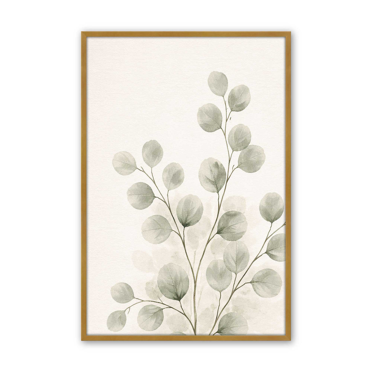 [Color:Polished Gold], Picture of art in a Polished Chrome frame