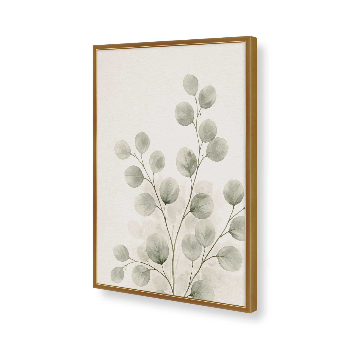 [Color:Polished Gold], Picture of art in a Polished Chrome frame of the corner