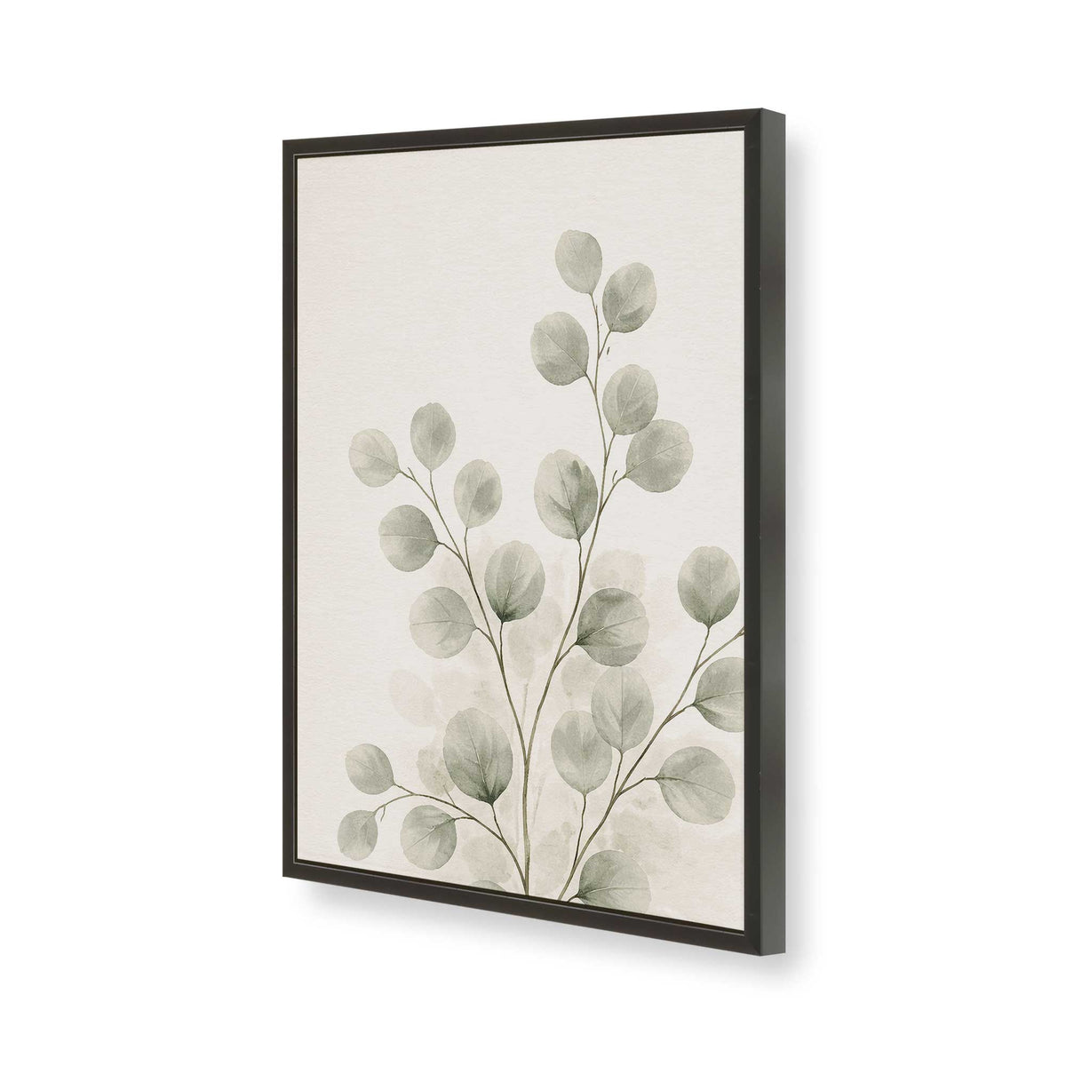 [Color:Satin Black], Picture of art in a Polished Chrome frame of the corner