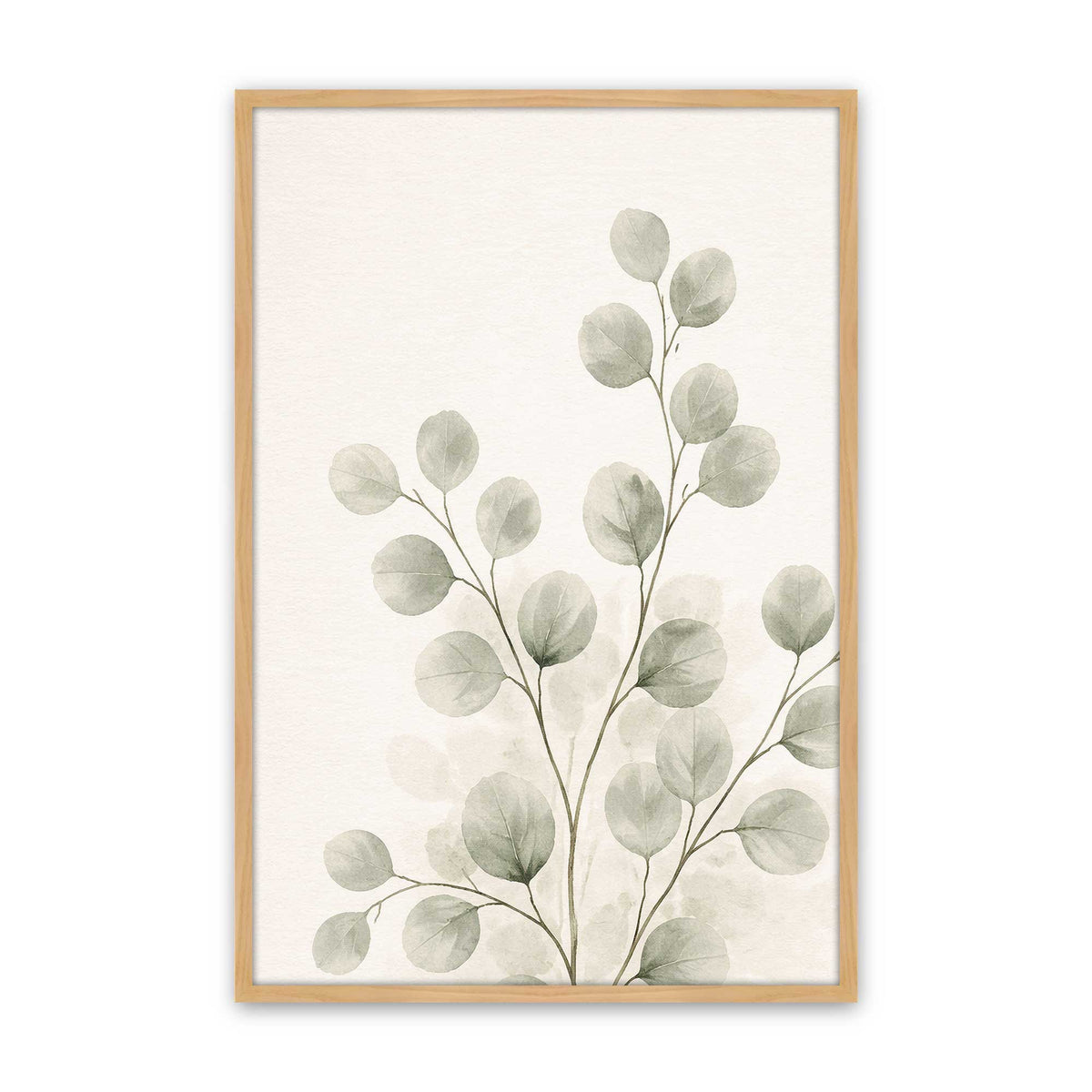 [Color:American Maple], Picture of art in a Polished Chrome frame