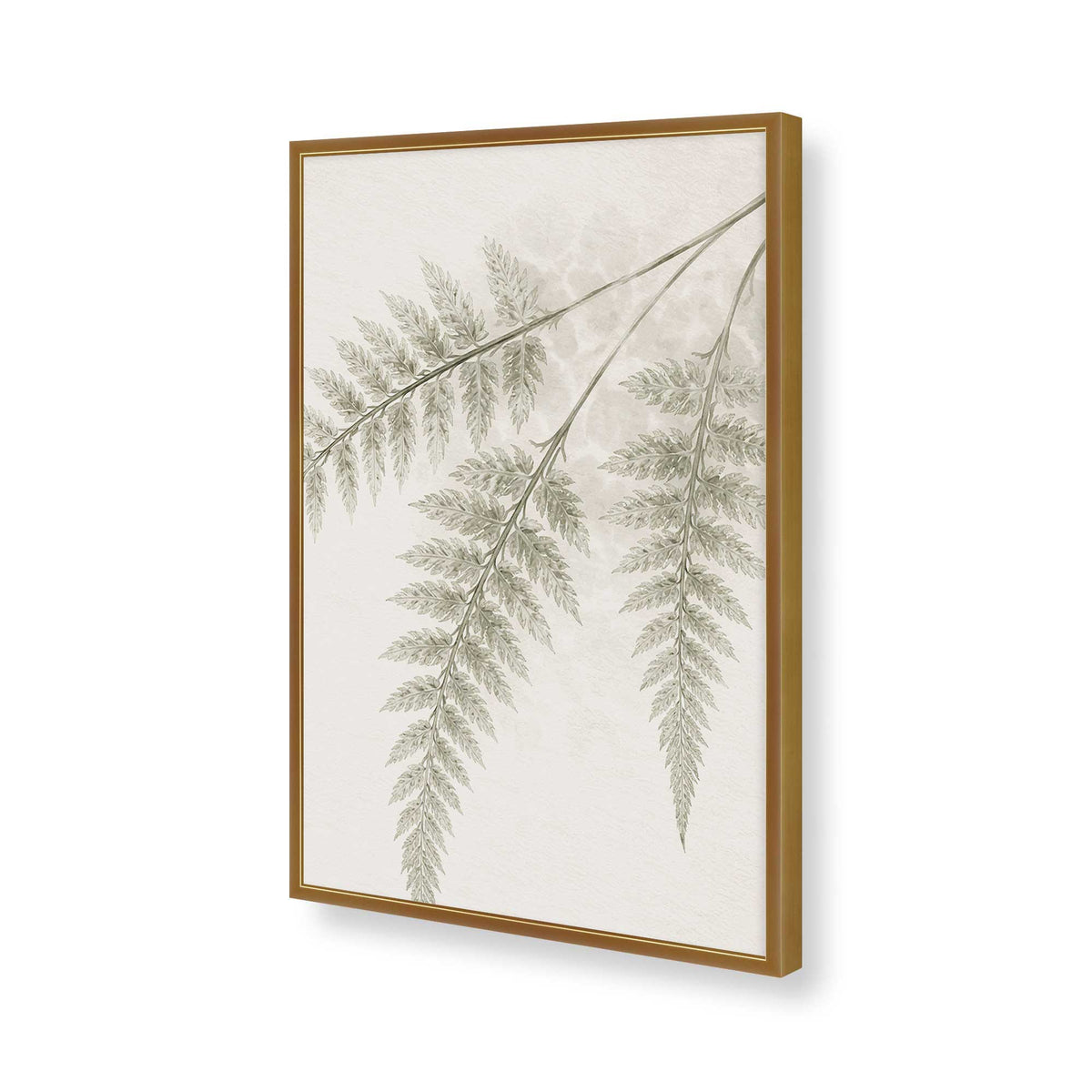 [Color:Polished Gold], Picture of art in a Polished Chrome frame of the corner