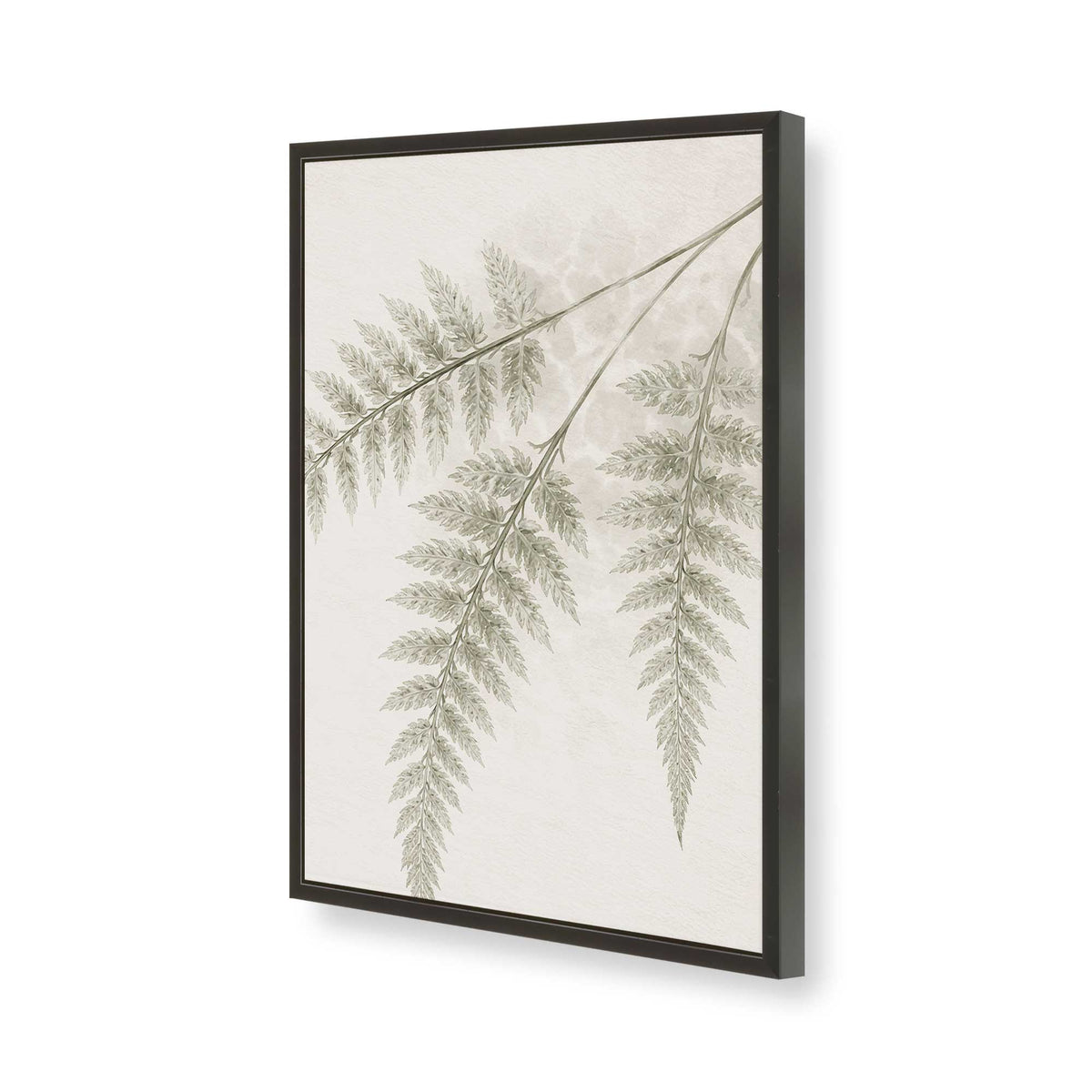 [Color:Satin Black], Picture of art in a Polished Chrome frame of the corner