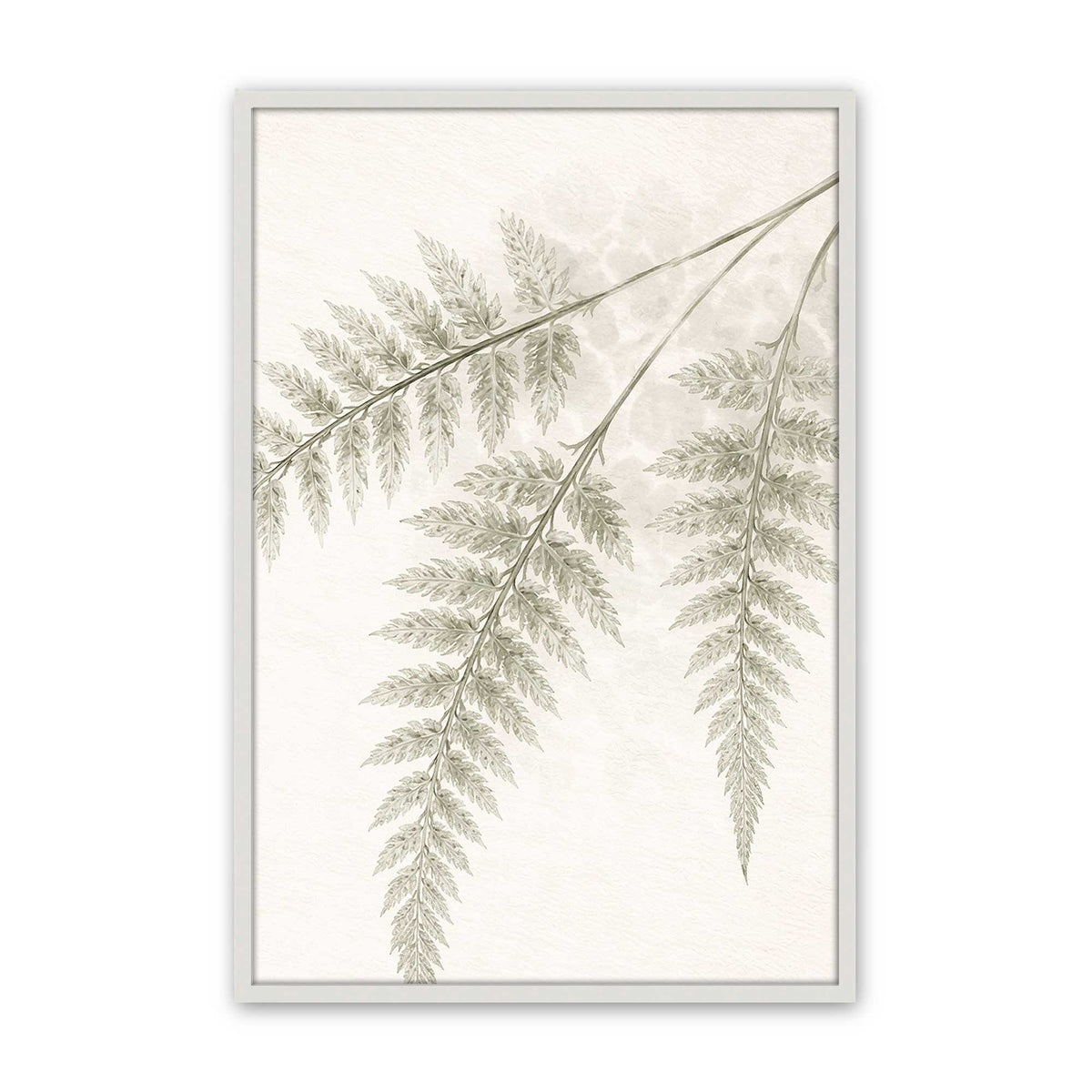 [Color:Opaque White], Picture of art in a Polished Chrome frame
