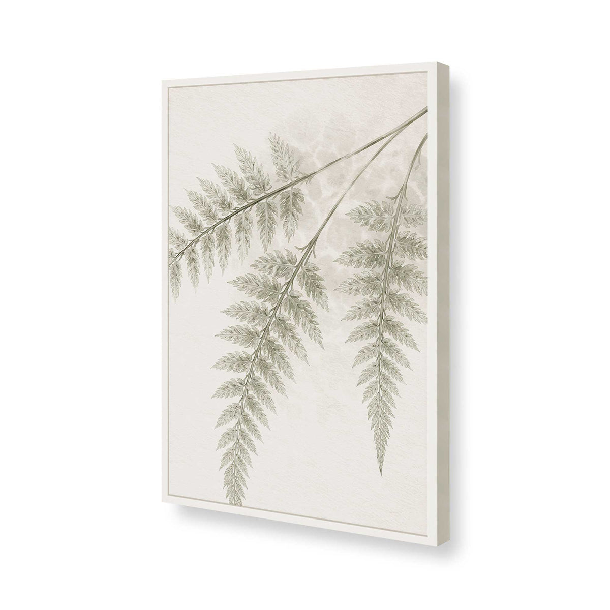 [Color:Opaque White], Picture of art in a Polished Chrome frame of the corner