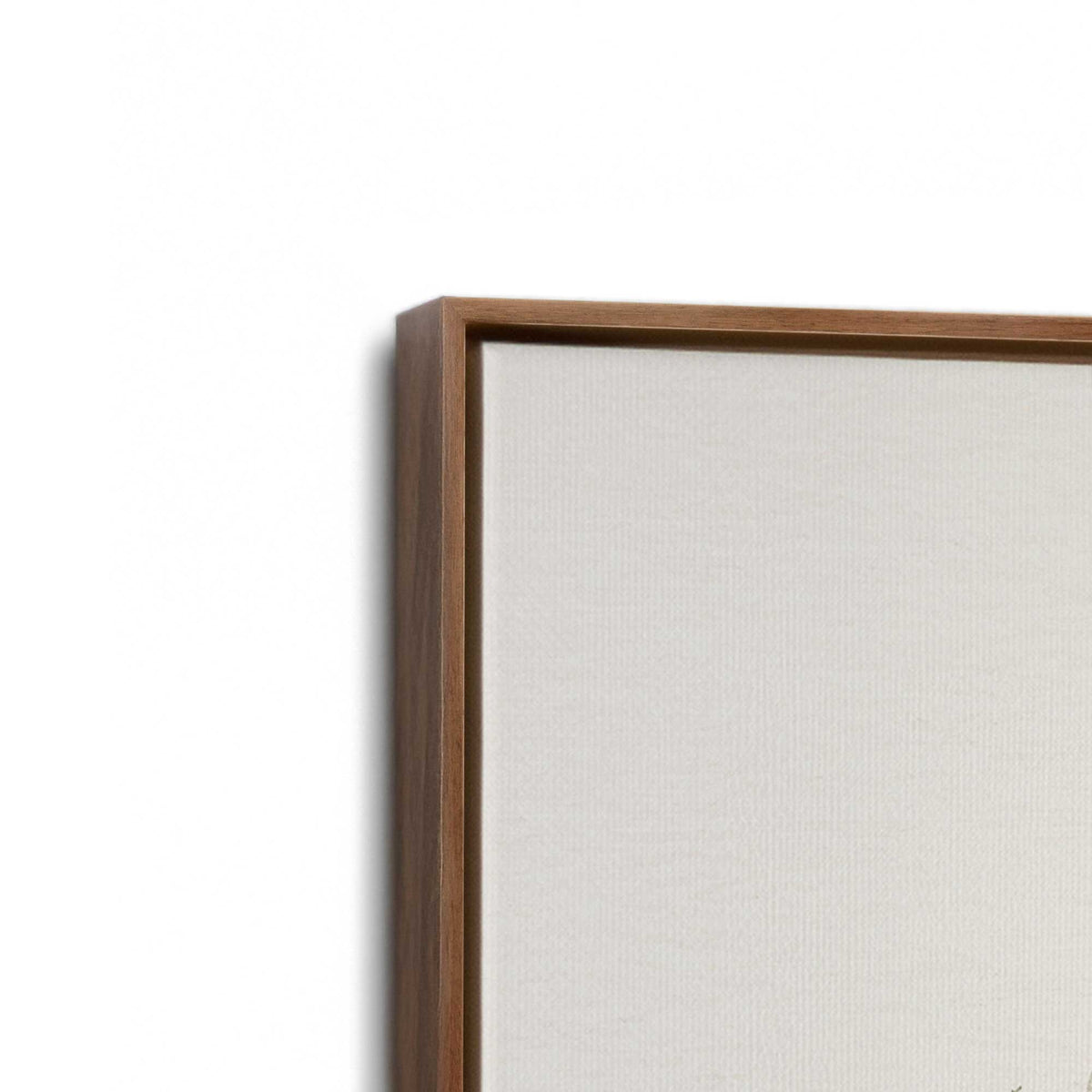 [Color:Walnut], Picture of art in a Walnut frame at an angle