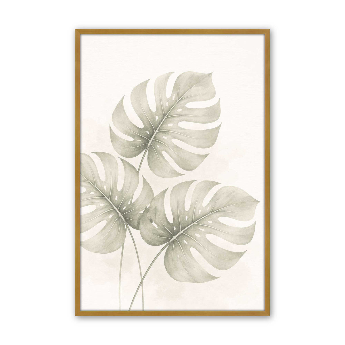 [Color:Polished Gold], Picture of art in a Polished Chrome frame