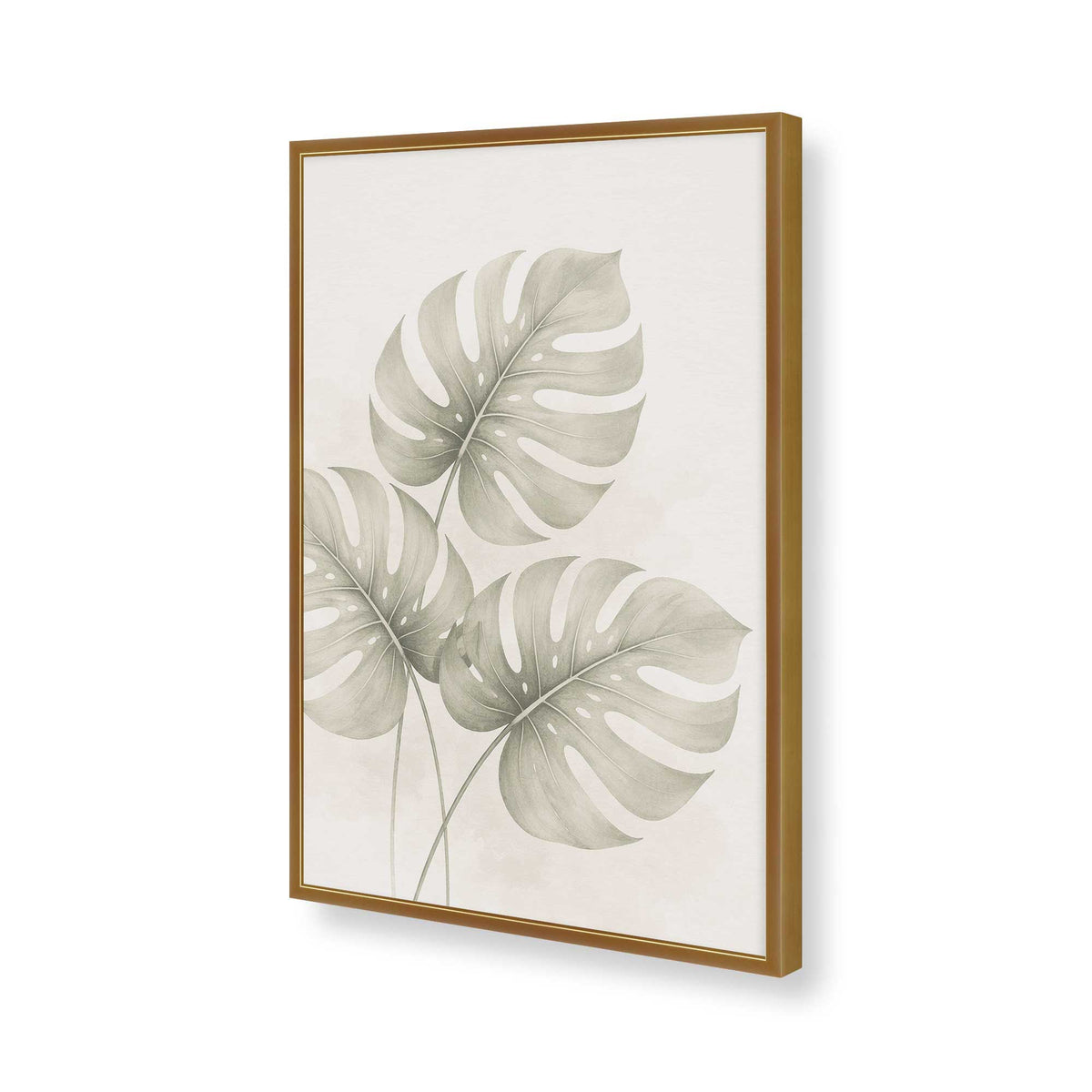 [Color:Polished Gold], Picture of art in a Polished Chrome frame of the corner