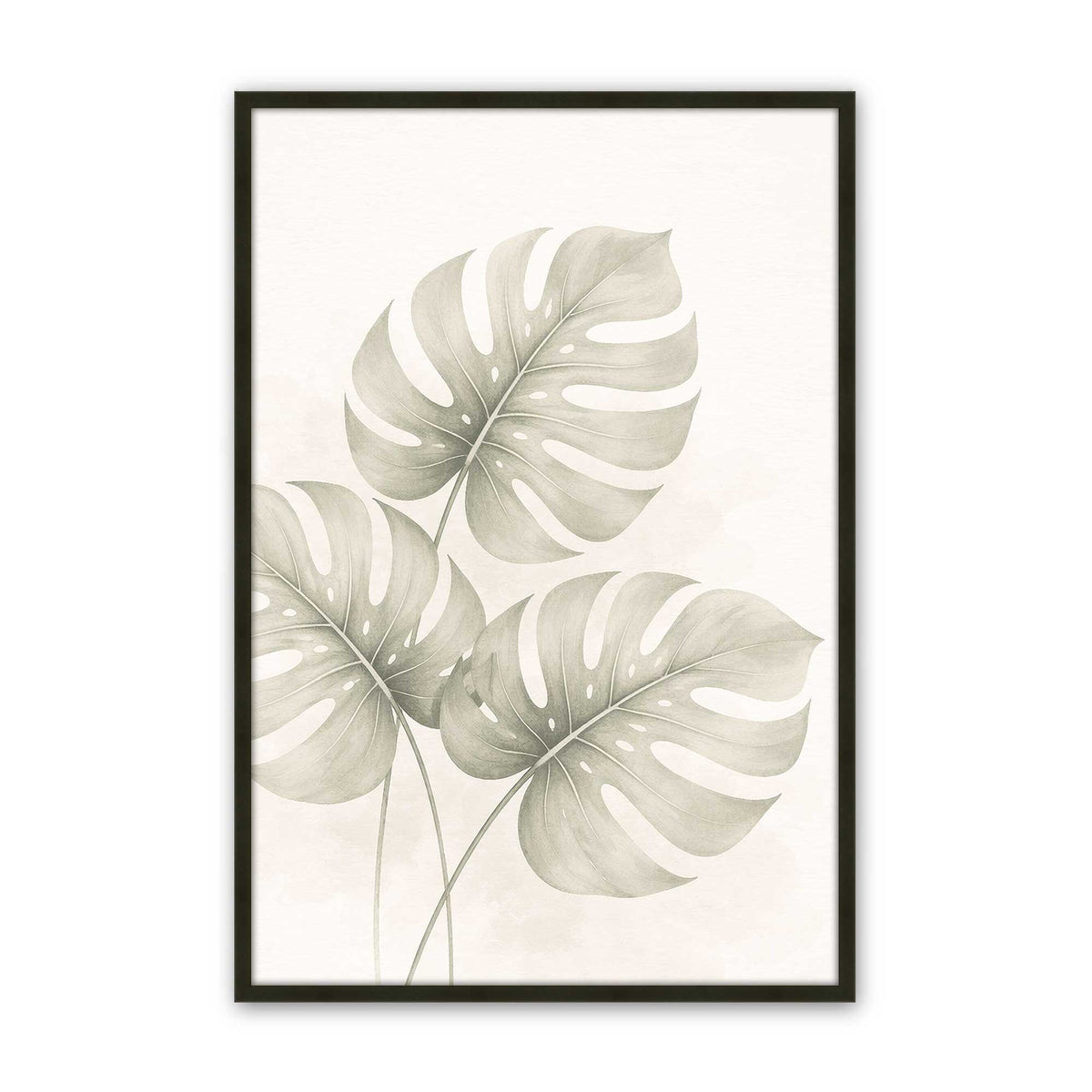 [Color:Satin Black], Picture of art in a Polished Chrome frame