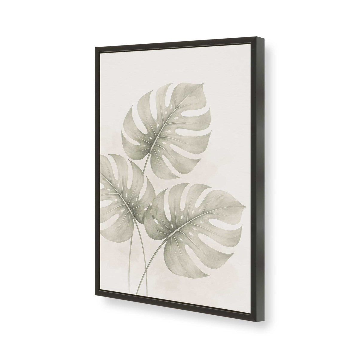 [Color:Satin Black], Picture of art in a Polished Chrome frame of the corner