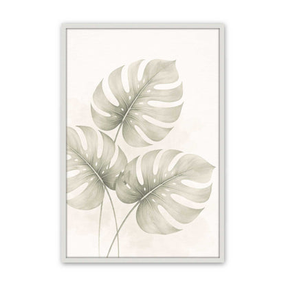 [Color:Opaque White], Picture of art in a Polished Chrome frame