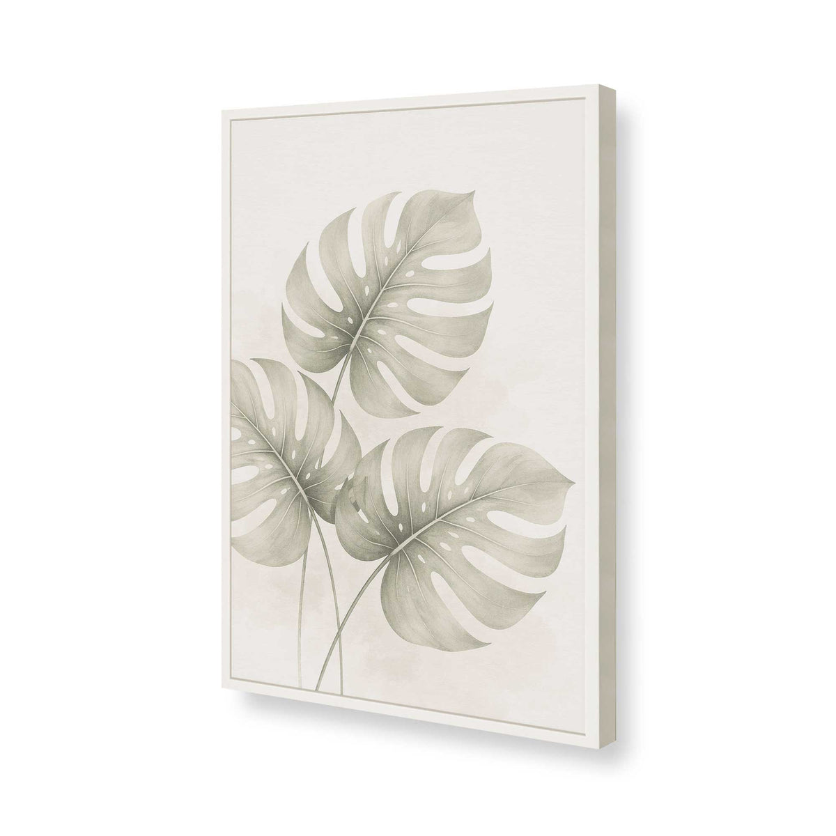 [Color:Opaque White], Picture of art in a Polished Chrome frame of the corner