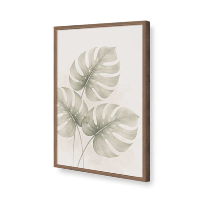 [Color:Walnut], Picture of art in a Polished Chrome frame of the corner