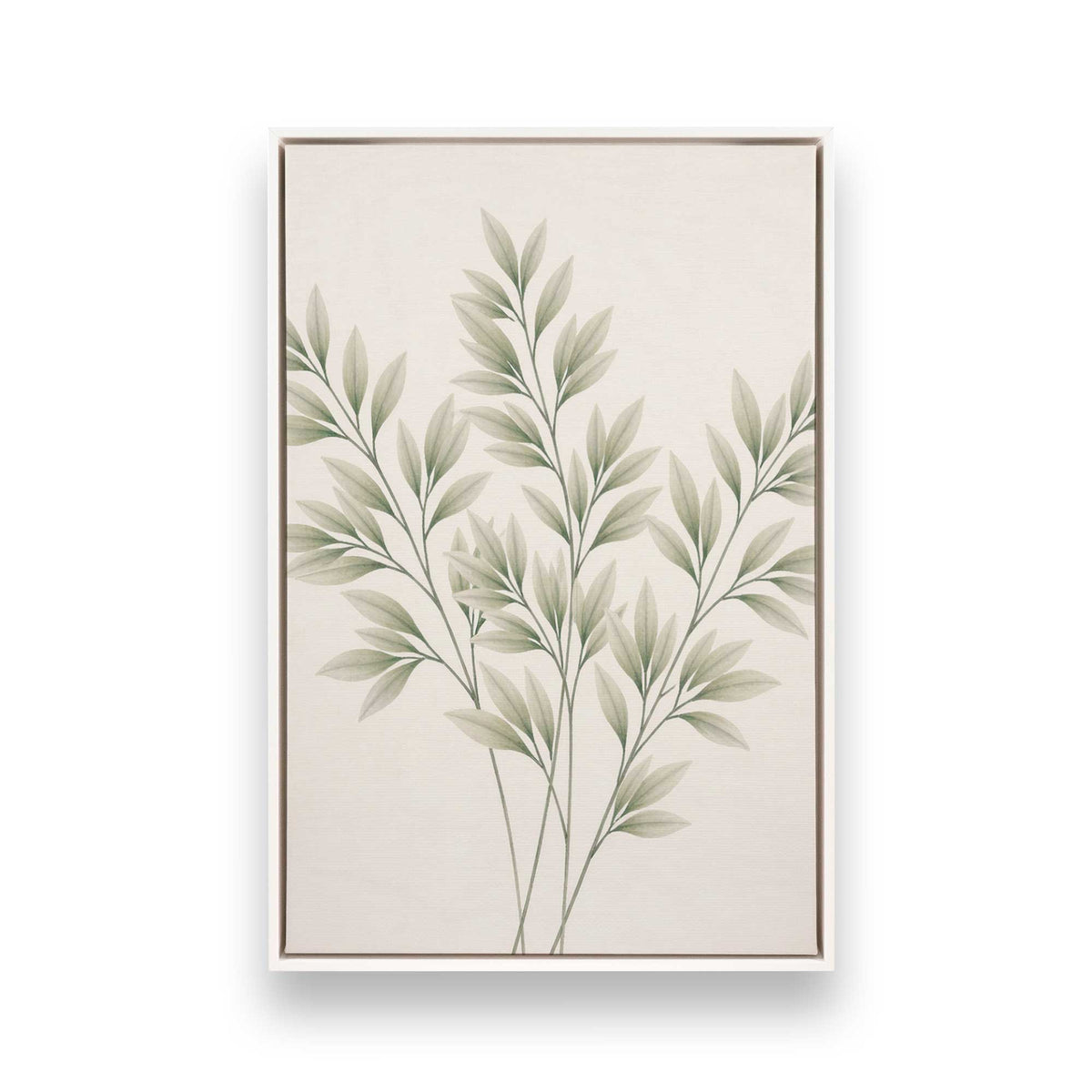 [Color:Opaque White], Picture of art in a White frame