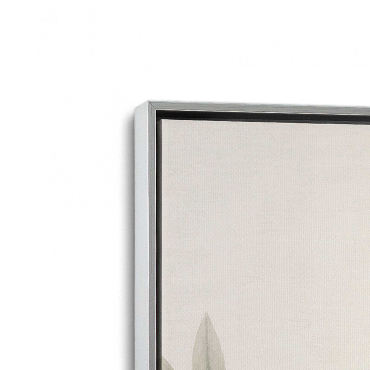 [Color:Polished Chrome], Picture of art in a Polished Chrome frame at an angle