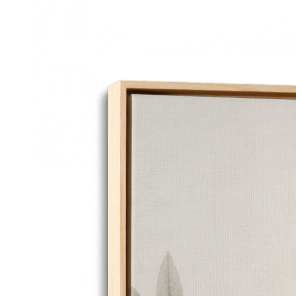 [Color:American Maple], Picture of art in a American Maple frame at an angle