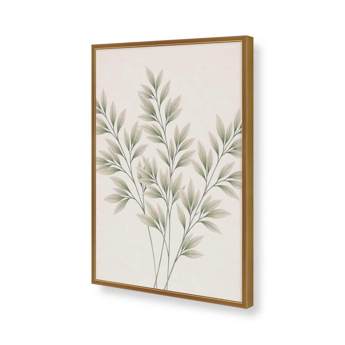 [Color:Polished Gold], Picture of art in a Polished Chrome frame of the corner