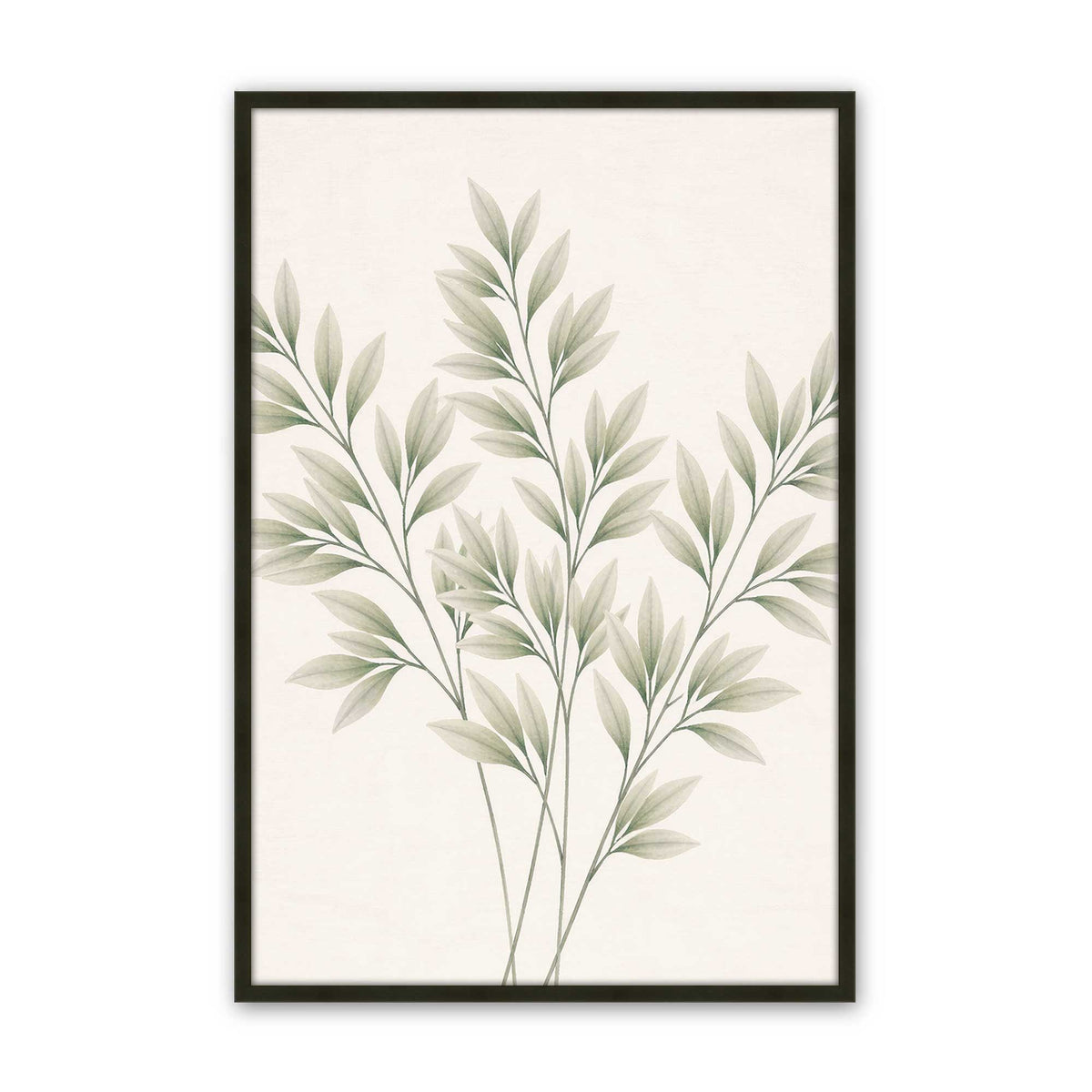 [Color:Satin Black], Picture of art in a Polished Chrome frame