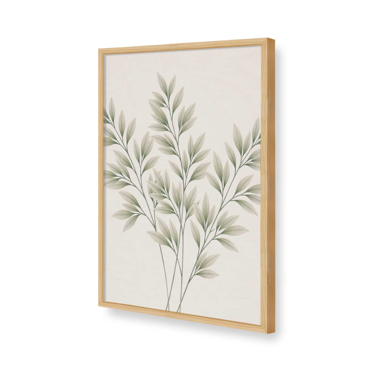 [Color:American Maple], Picture of art in a Polished Chrome frame of the corner