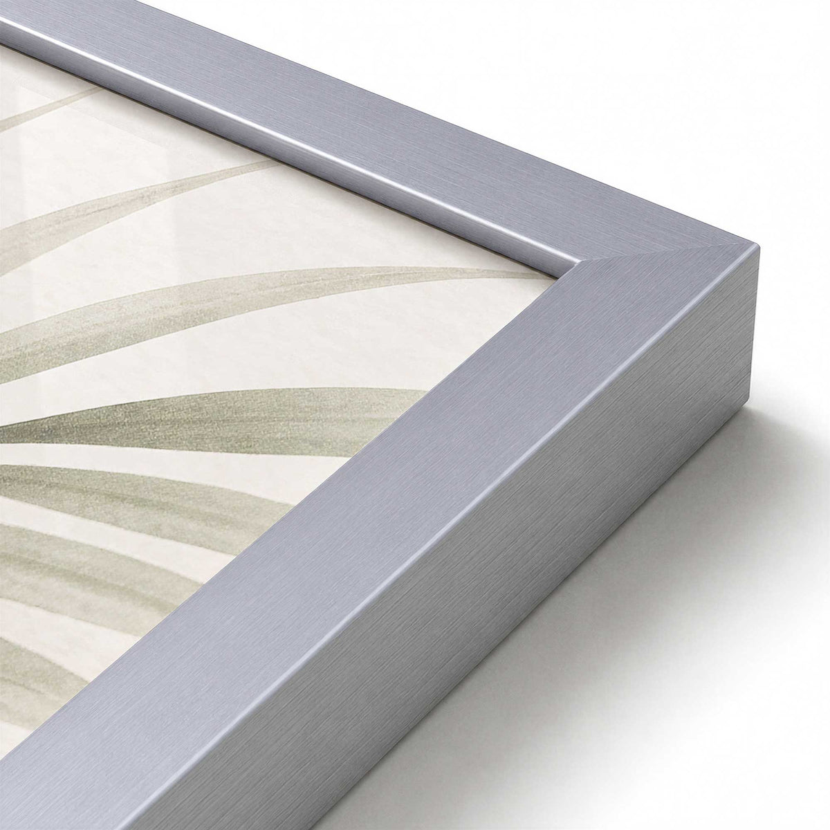 [Color:Polished Chrome], Picture of art in a Polished Chrome frame at an angle