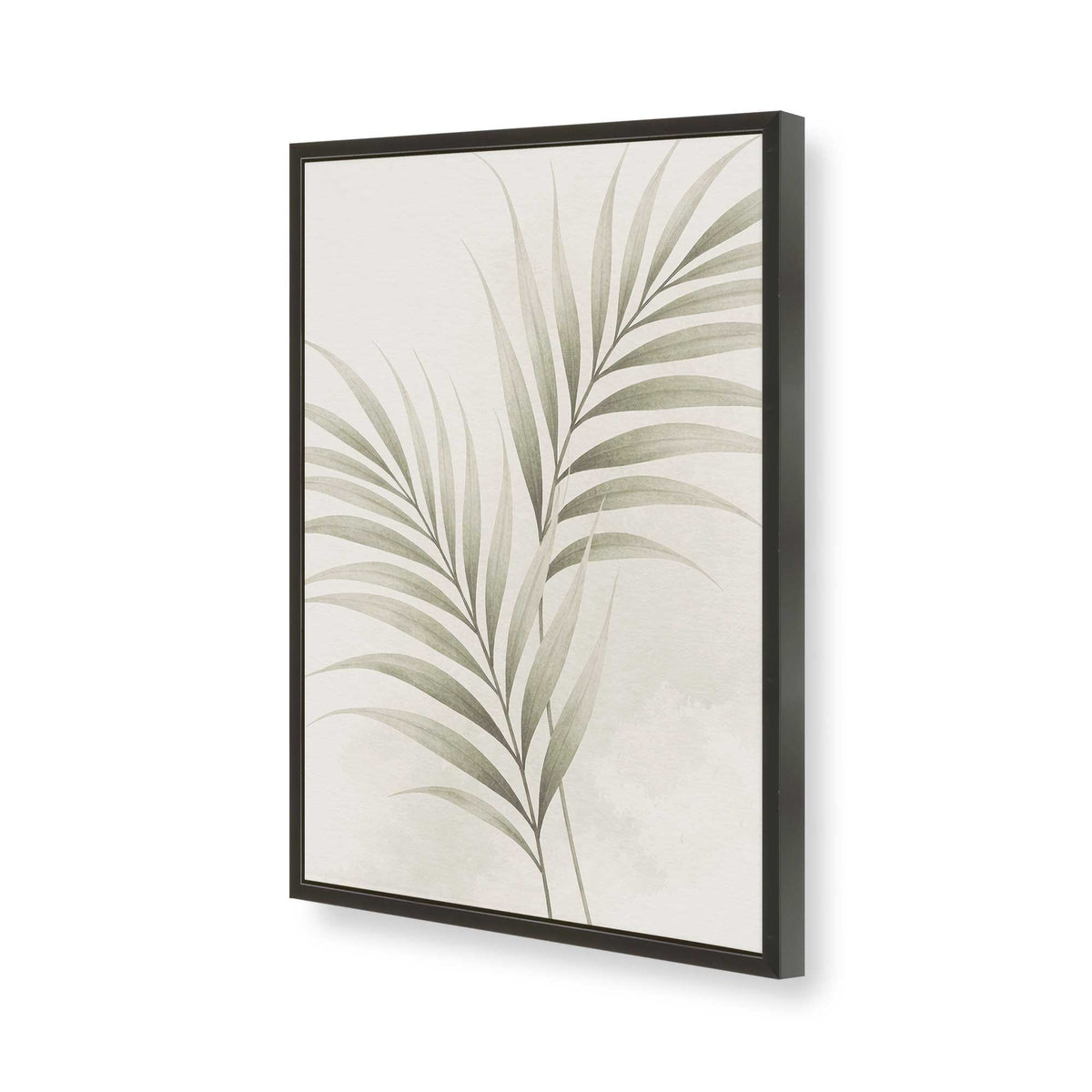 [Color:Satin Black], Picture of art in a Polished Chrome frame of the corner