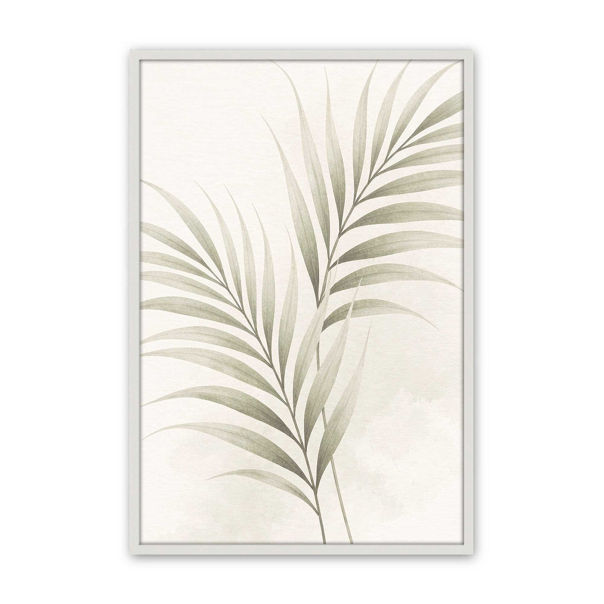 [Color:Opaque White], Picture of art in a Polished Chrome frame