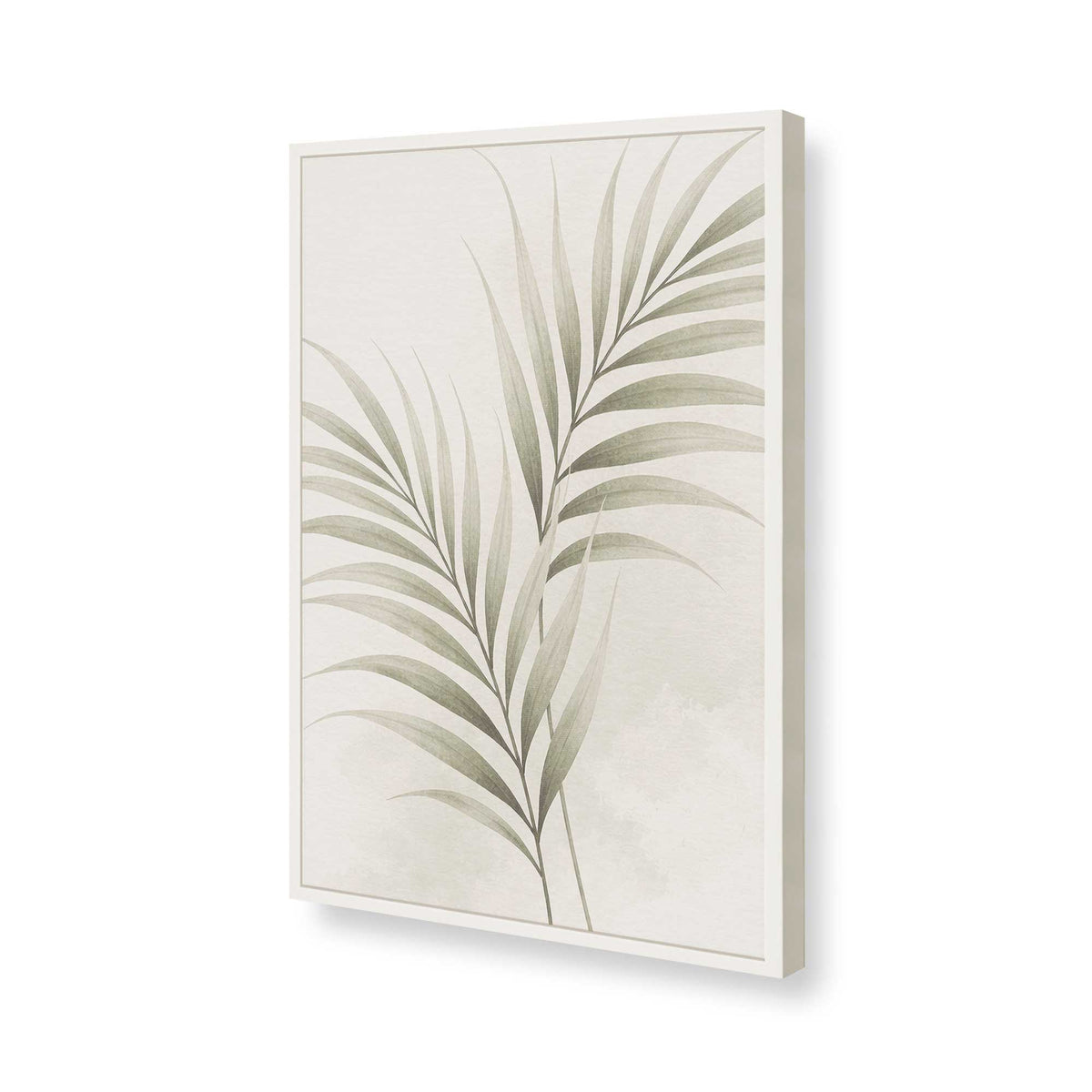 [Color:Opaque White], Picture of art in a Polished Chrome frame of the corner