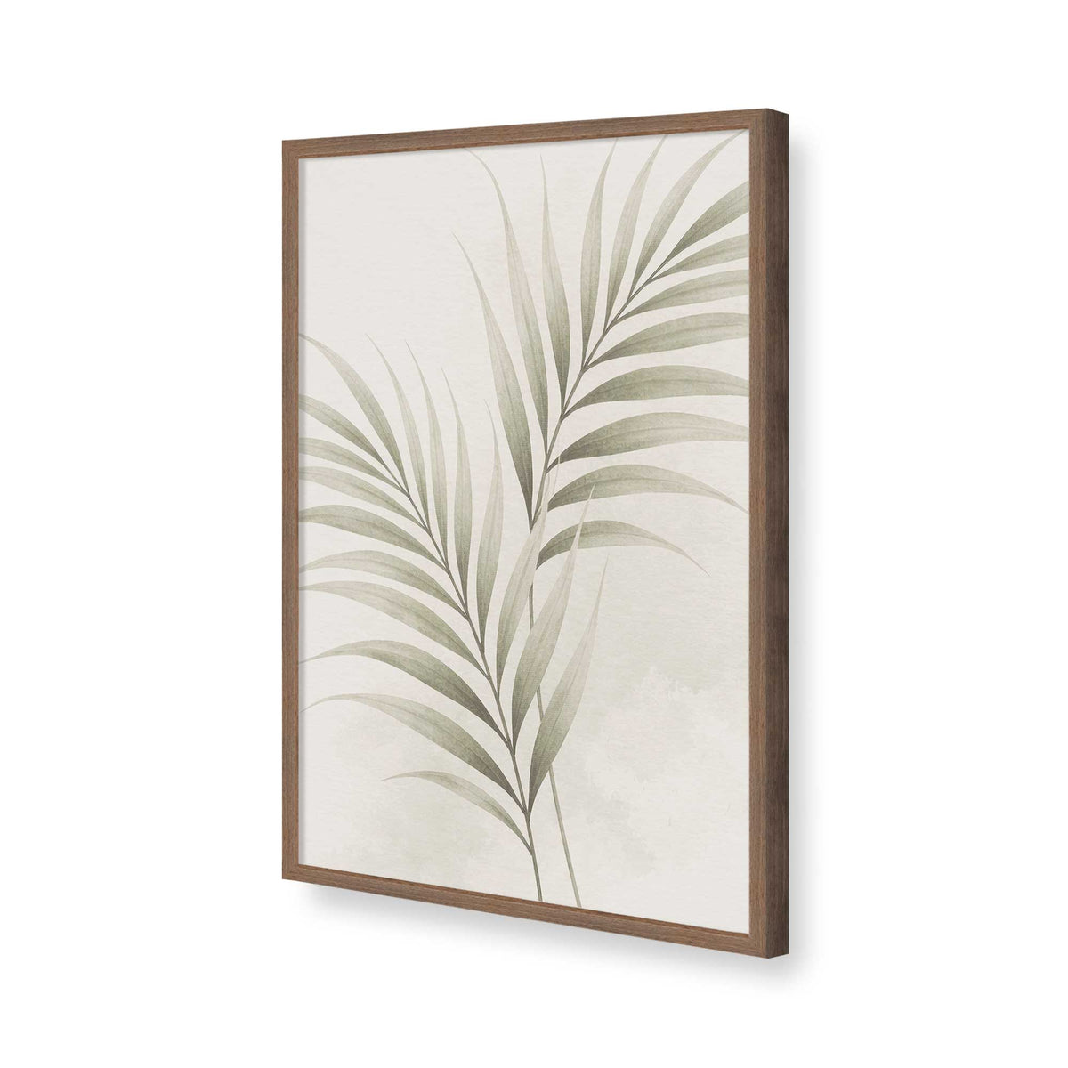 [Color:Walnut], Picture of art in a Polished Chrome frame of the corner