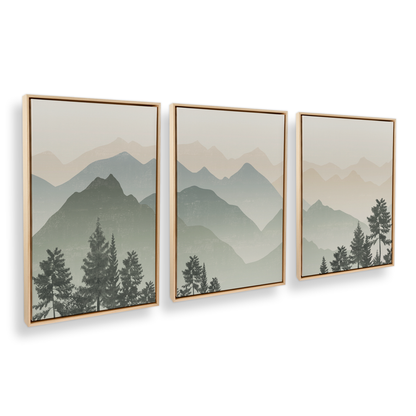 [color:American Maple], Picture of art in a black frame at angle