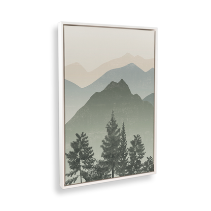 [color:Opaque White], Picture of art in a black frame at angle