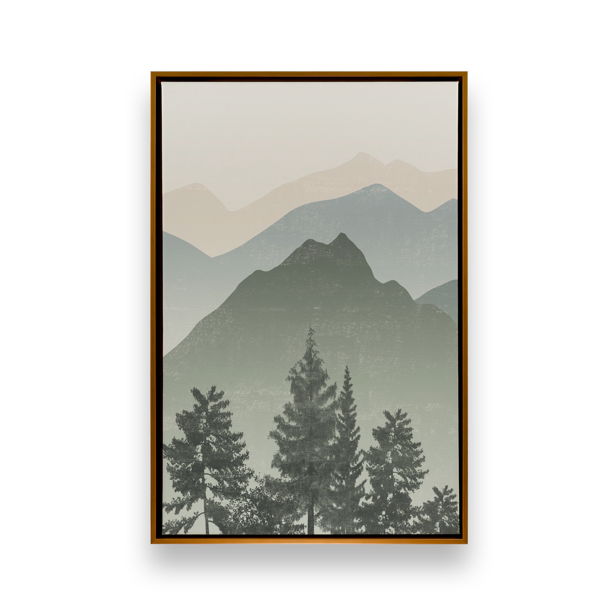 [color:Polished Gold], Picture of art in a black frame picture 1 of 3