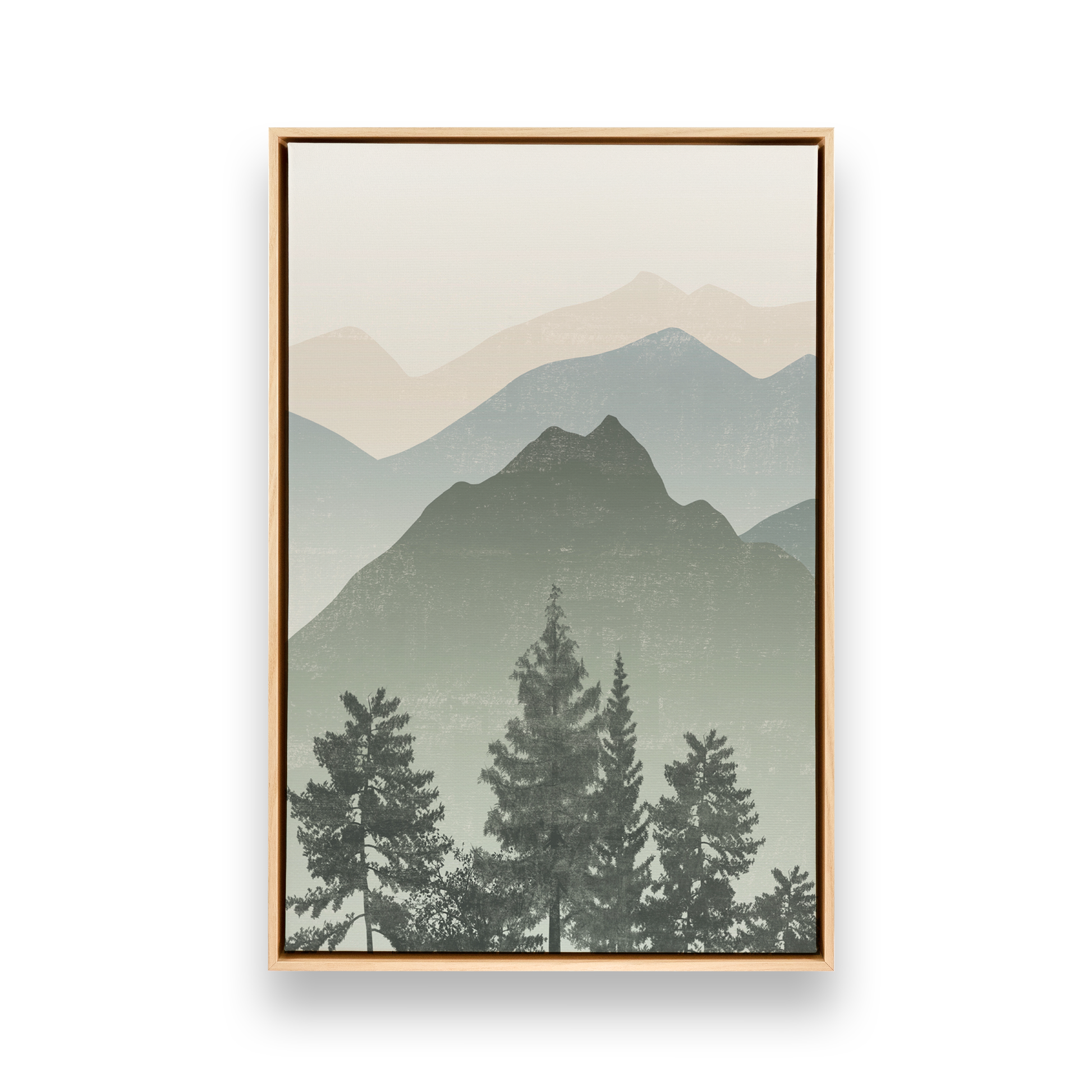 [color:American Maple], Picture of art in a black frame