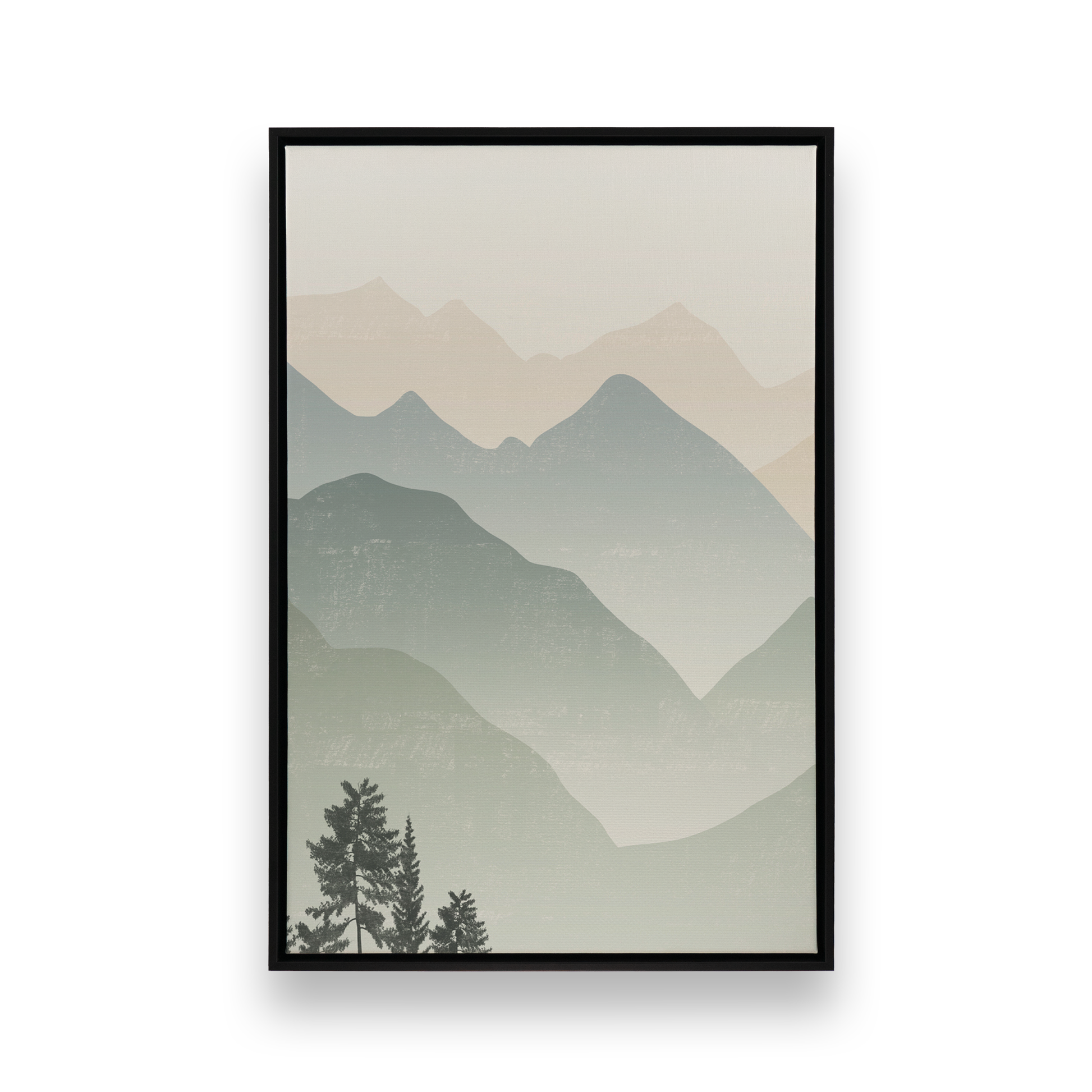 [color:Satin Black], Picture of art in a black frame