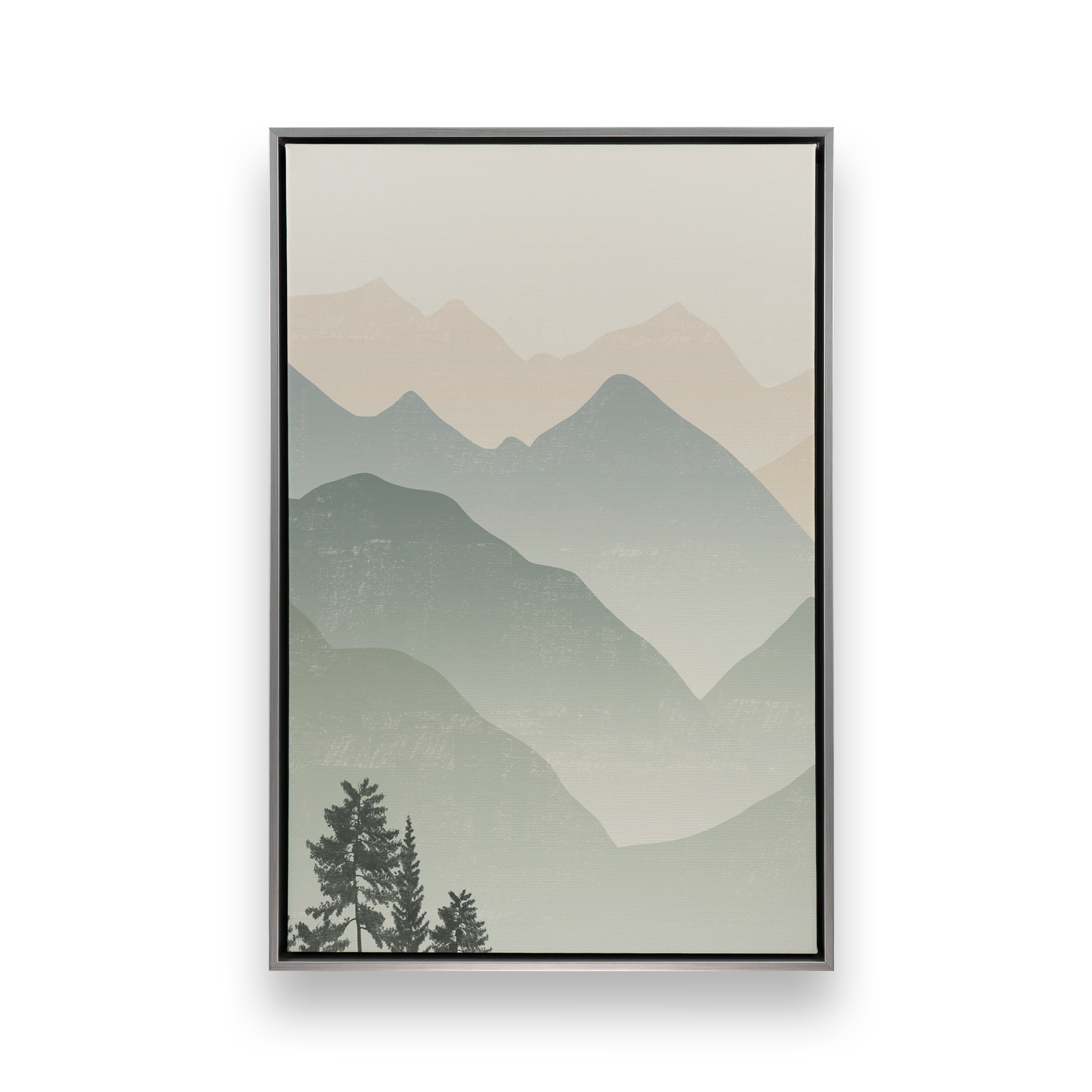 [color:Polished Chrome], Picture of art in a black frame picture 2 of 3