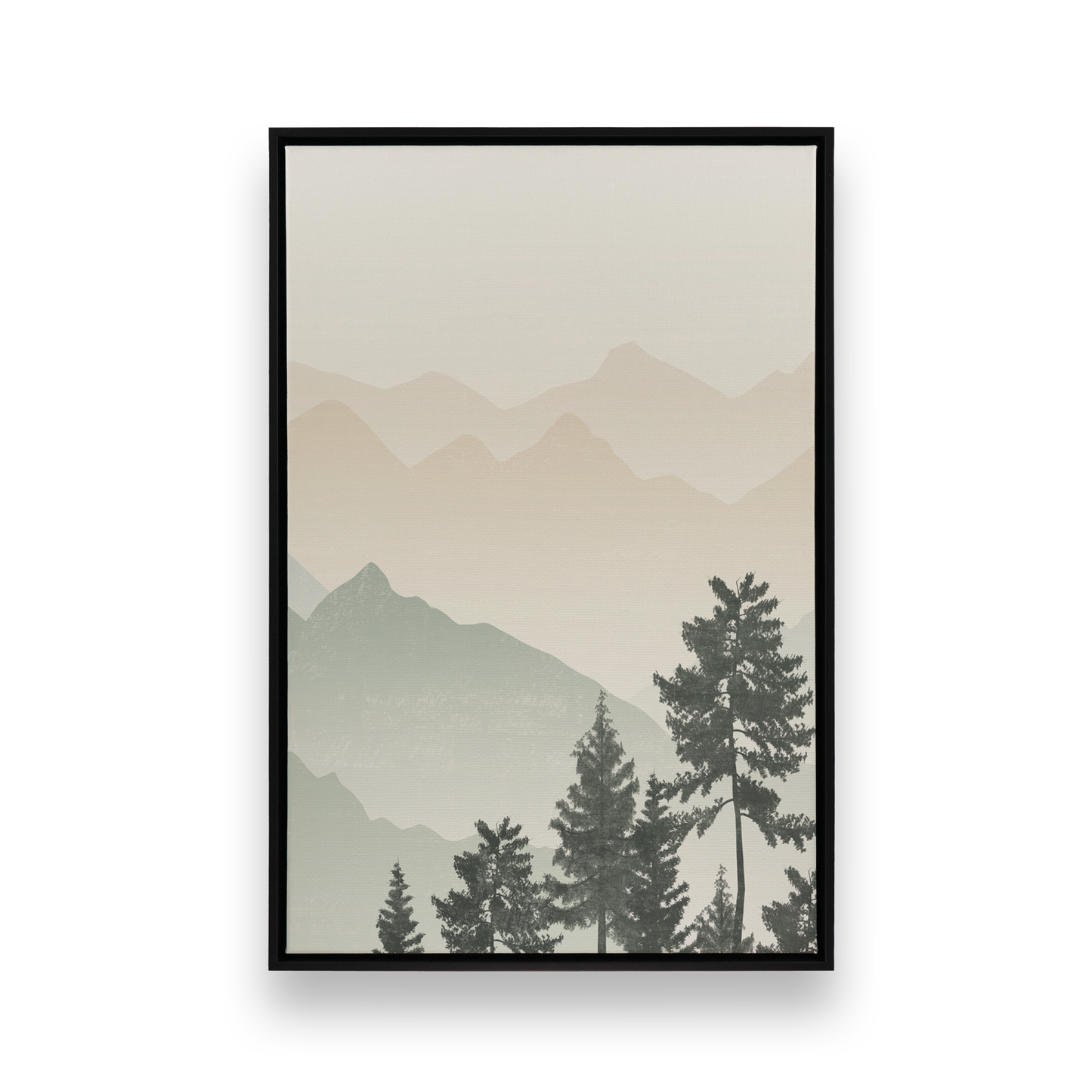 [color:Satin Black], Picture of art in a black frame