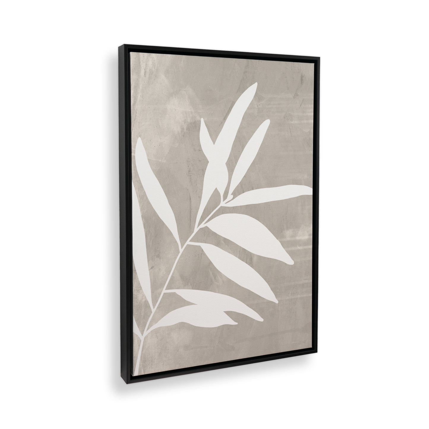 [color:Satin Black], Picture of art in a black frame at an angle