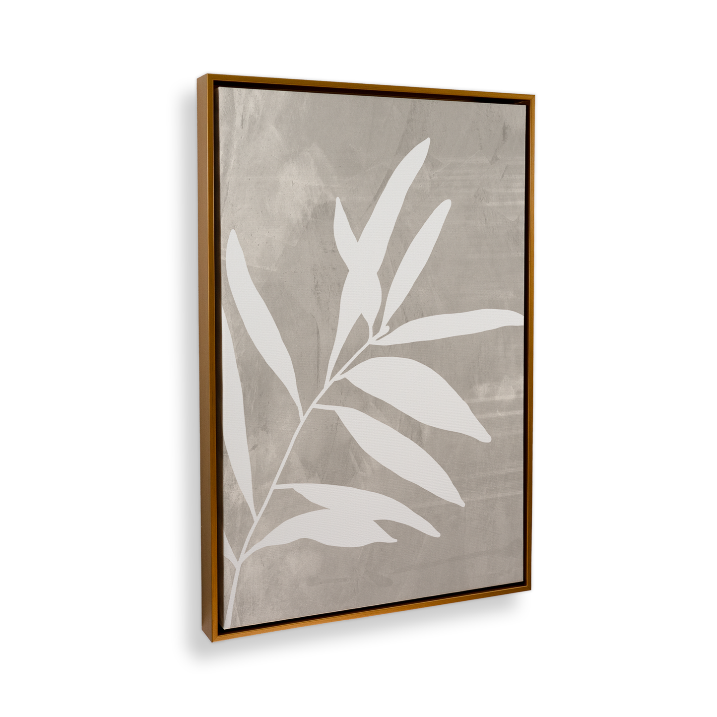 [color:Polished Gold], Picture of art in a black frame at an angle