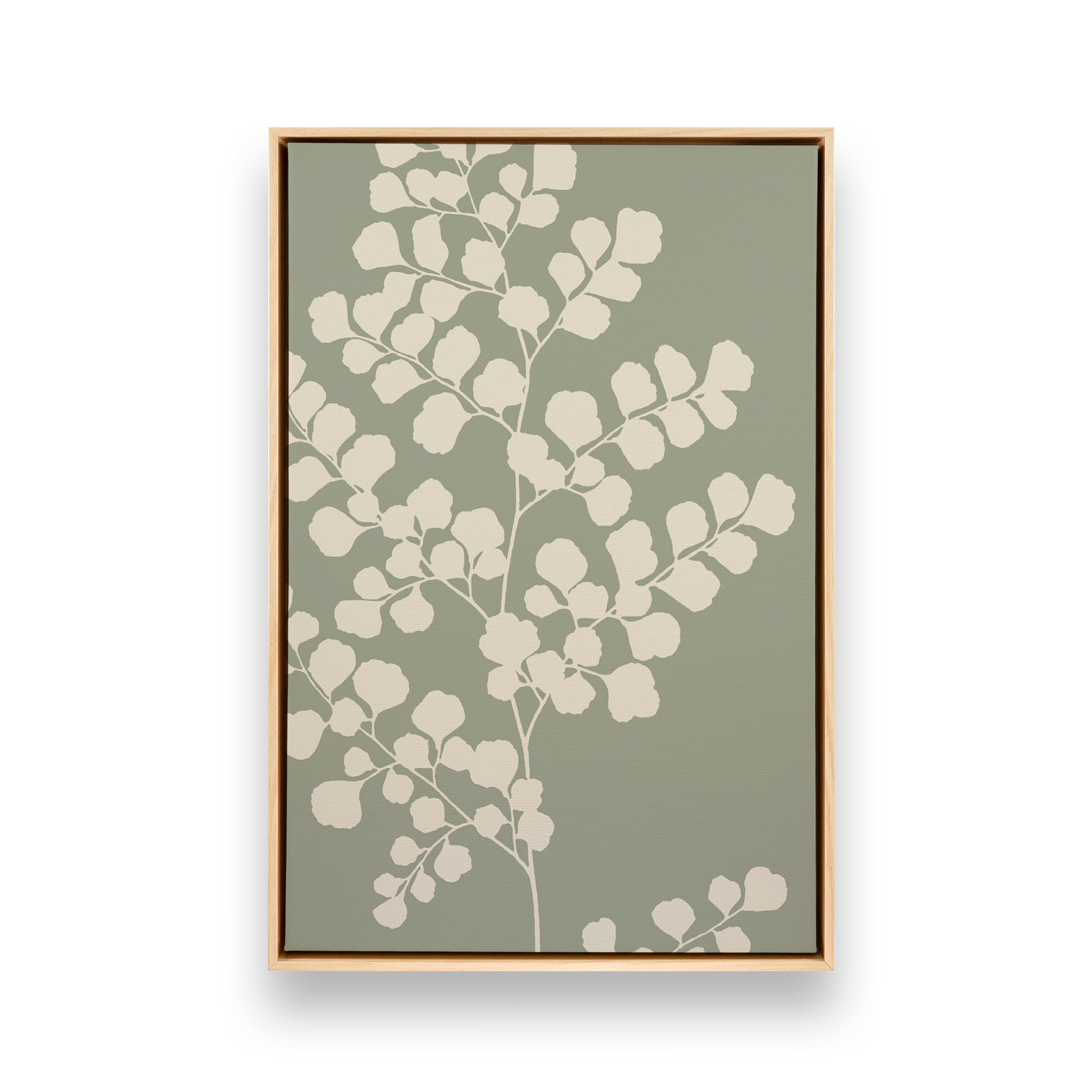 [color:American Maple], Picture of art in a black frame at angle